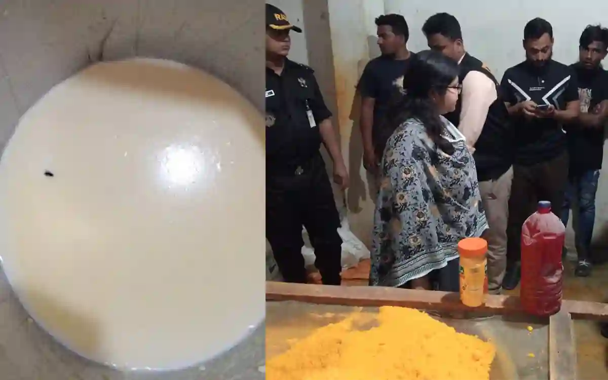 Company Silgala manufactures soft drink powder in dirty environment in Cumilla