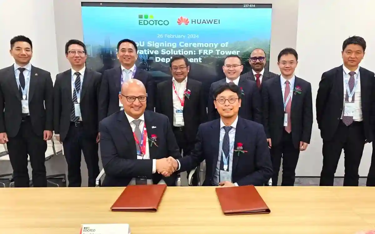 Huawei and EDOTCO are going to install the first fiberglass tower in the country