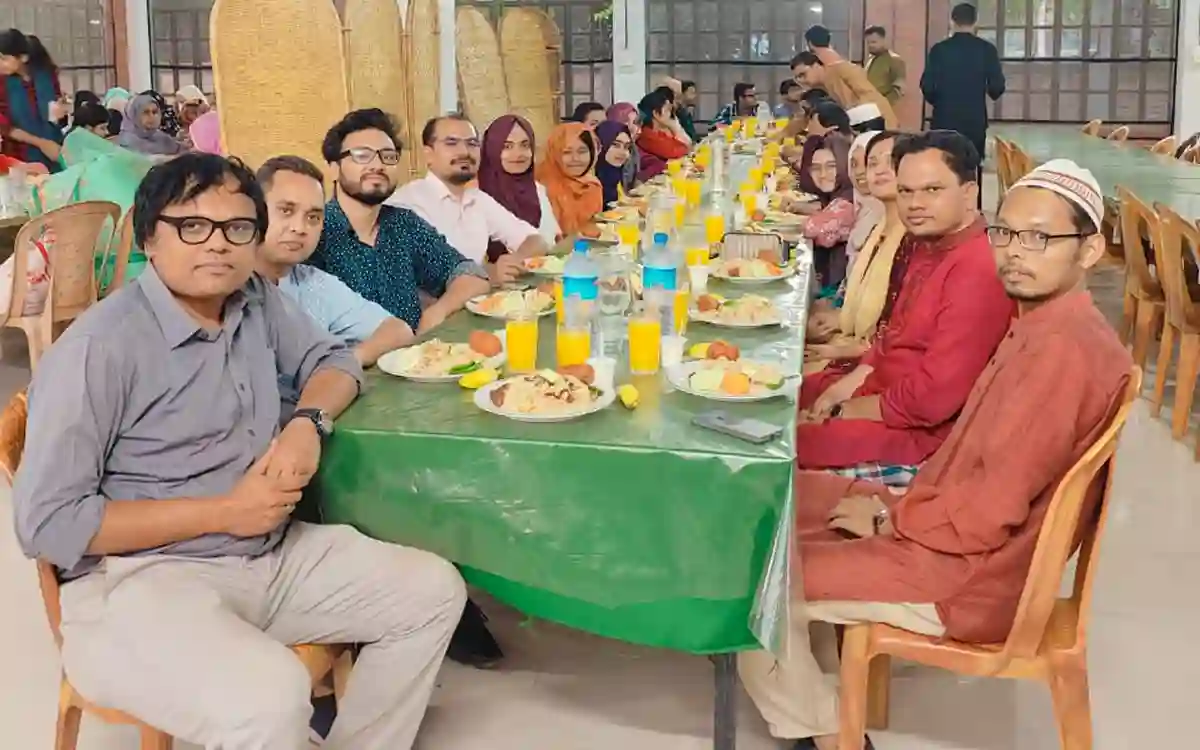 Iftar mahfil of students of law department located in different halls of BAIUST
