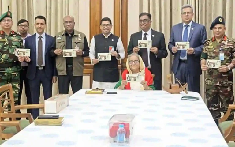 Prime Minister released commemorative postage stamps on the occasion of March 7