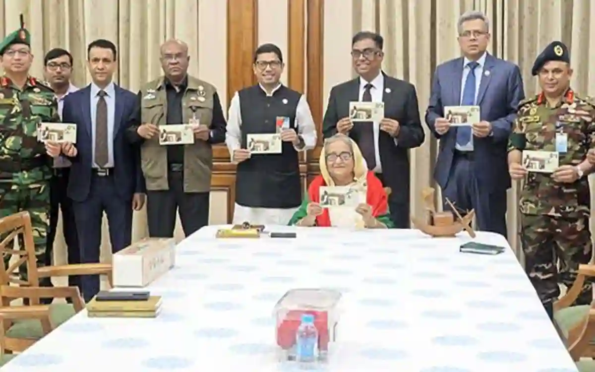 Prime Minister released commemorative postage stamps on the occasion of March 7