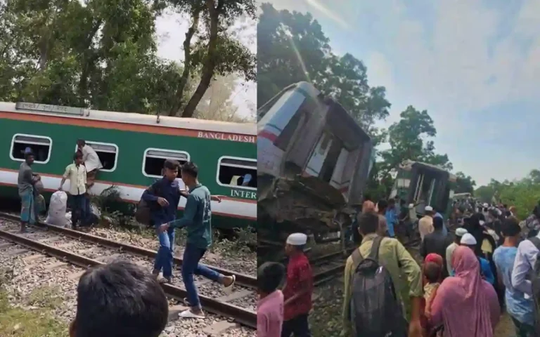 Railway line 'bent' in summer in Cumilla, 9 coaches derailed