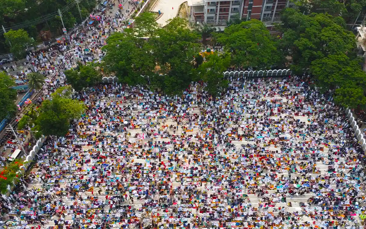 Eid jamaat at Cumilla Central Eidgah