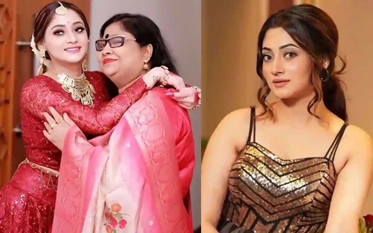 Puja Cherry Roy and His mother