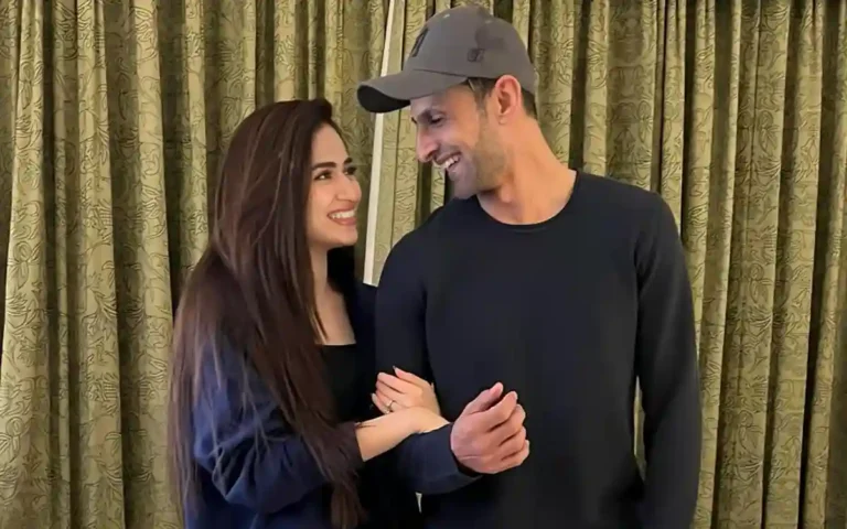 Shoaib Malik and Sana Javed