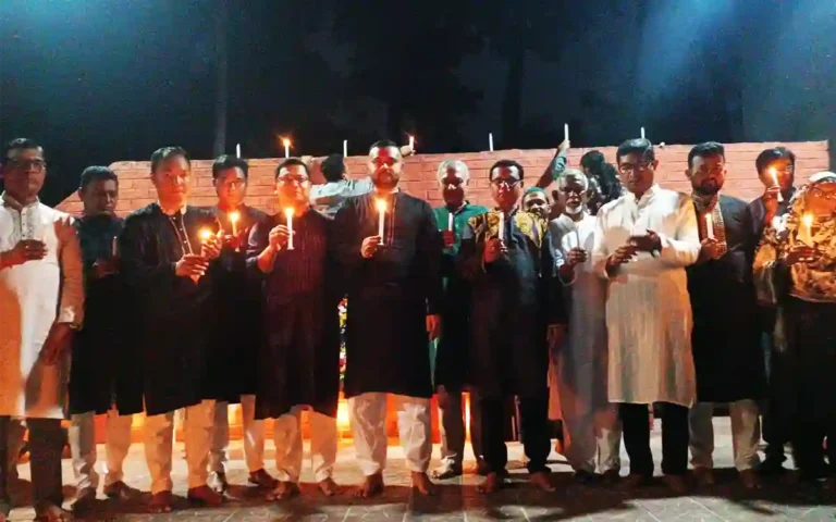 Wreath Laying and Candle Lighting by Cumilla Deputy Commissioner on Genocide Day