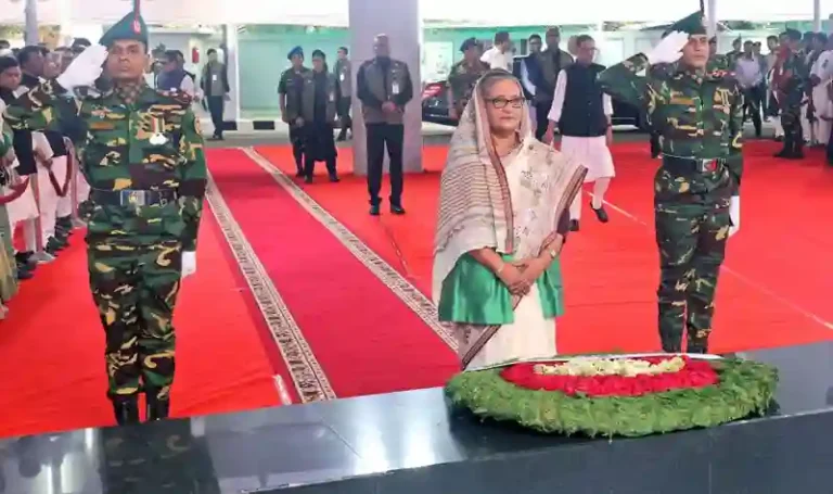 Prime Minister pays tribute to Bangabandhu's portrait on Mujibnagar Day