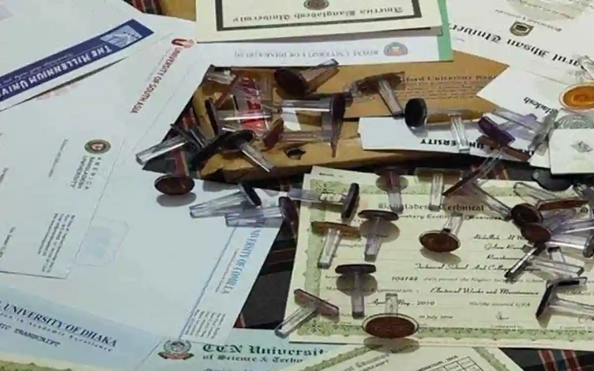 Raid on fake certificate making factory, computer expert arrested