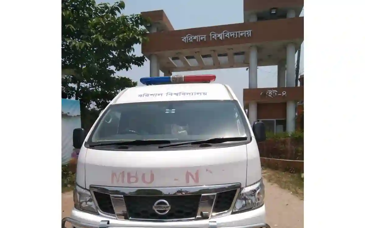 Ambulance AC damaged in Barisal University students suffer
