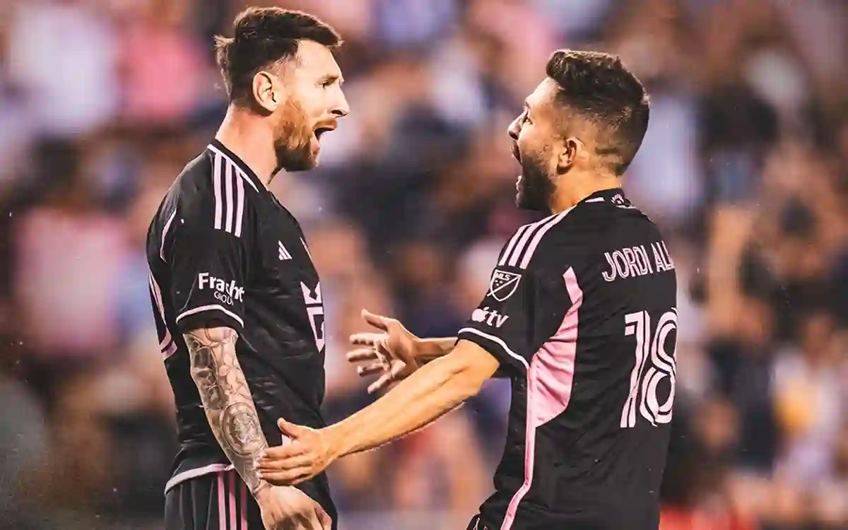 Lionel Messi and Jordi Alba