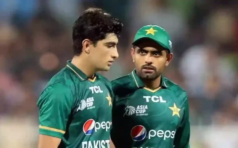 Naseem Shah and Babar Azam