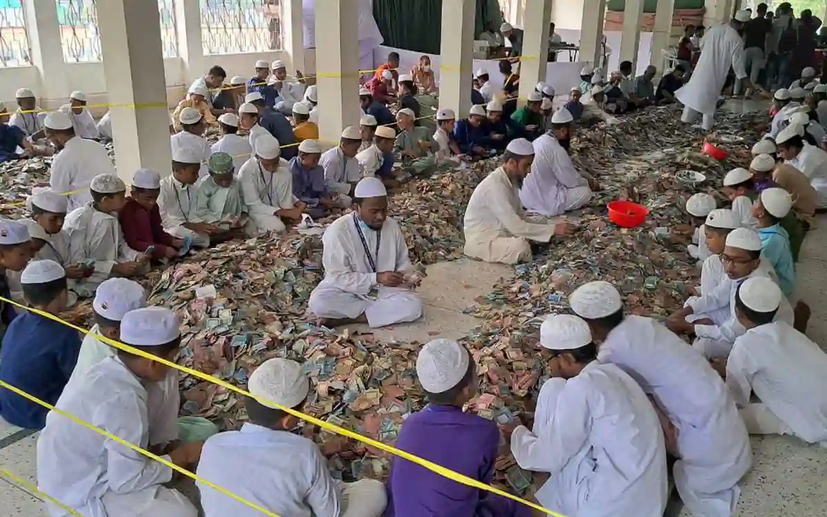 Pagla mosque’s donation box