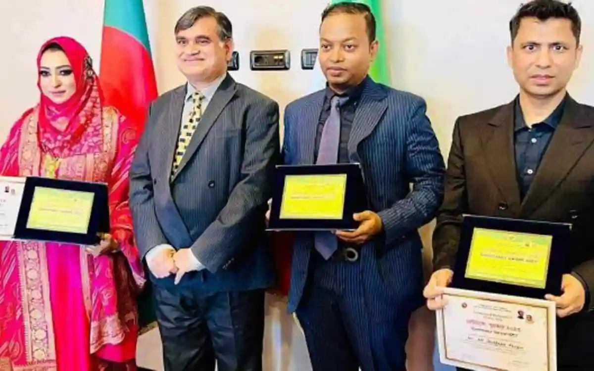 কুমিল্লার নিবাশ চক্রবর্তী ইতালি থেকে সর্বোচ্চ রেমিটেন্স প্রেরণকারী হিসেবে সম্মাননা পেলেন