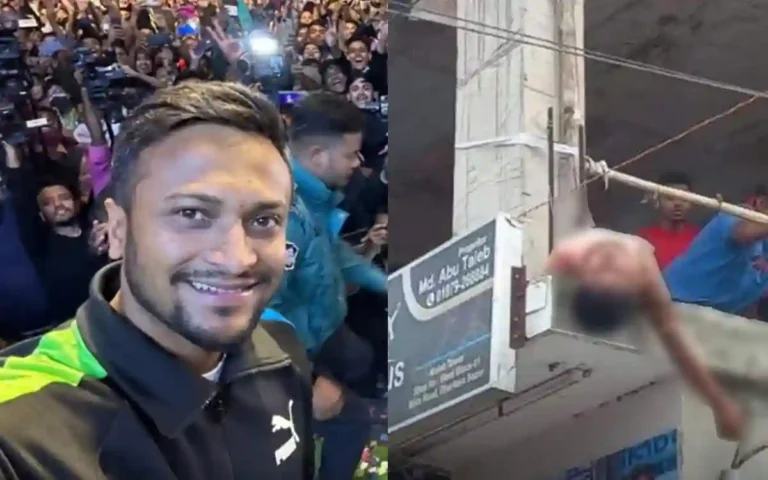 Shakib inaugurated two showrooms in Comilla, while watching Kishore got electrocuted