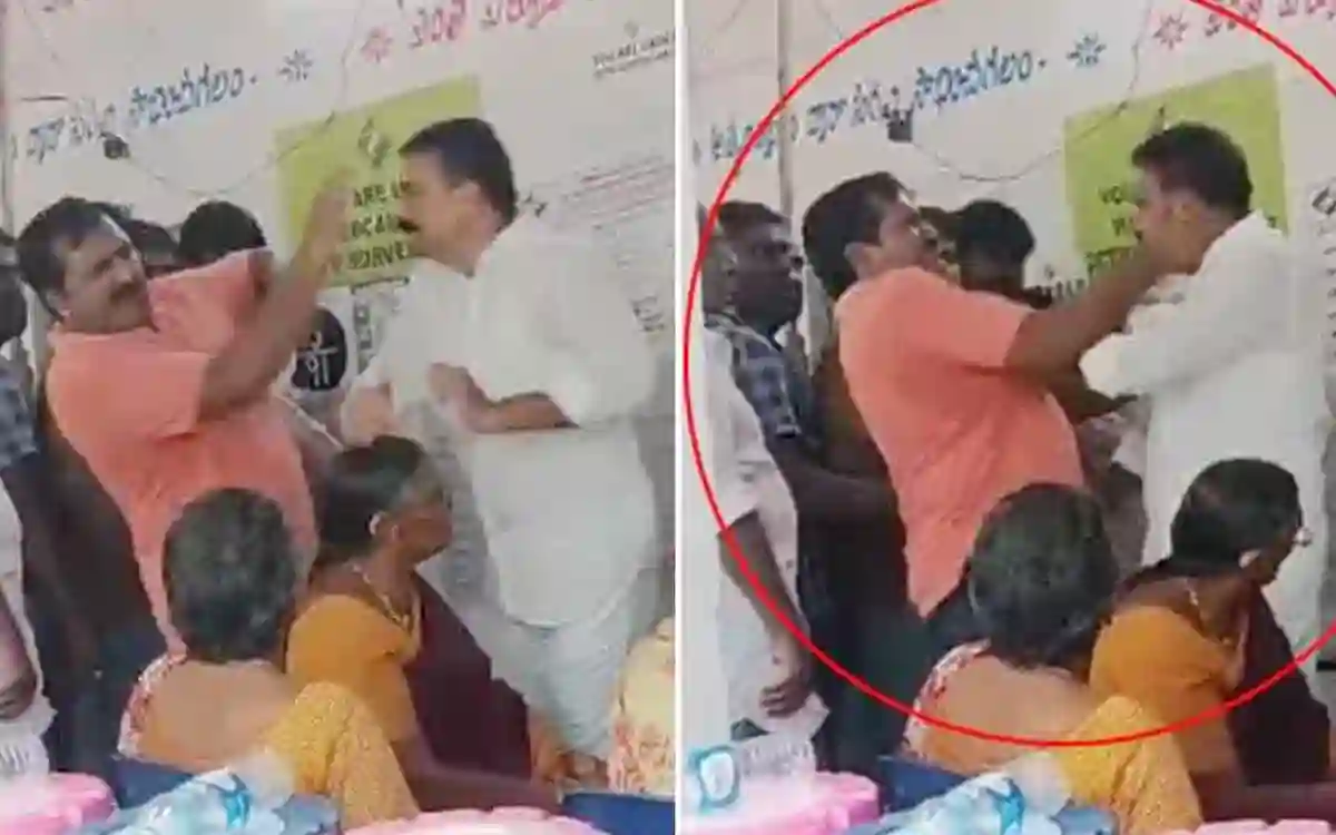 The MP slapped the voter, the voter slapped him back