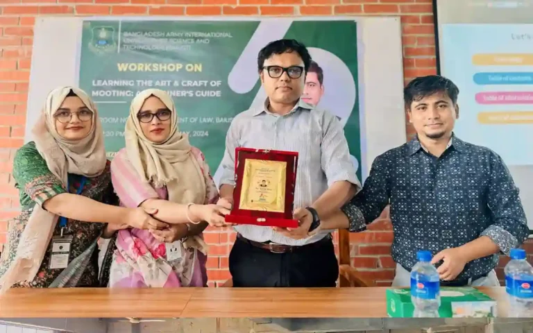 Workshop on Mooting held at BAIUST Law Department