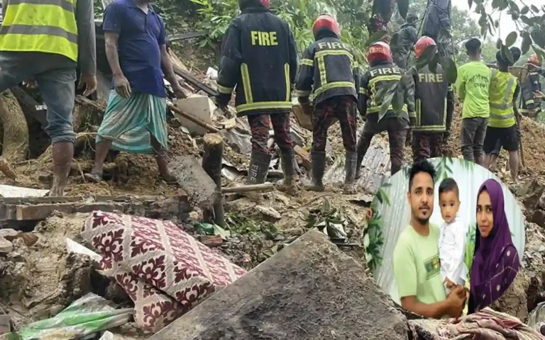 Dunes collapsed in Sylhet, bodies of 3 members of the same family were recovered