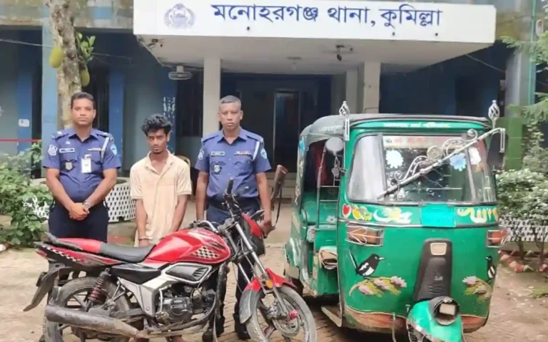 1 arrested with CNG used in robbery in Cumilla's Manoharganj