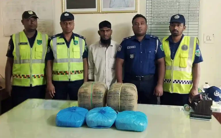 13 kg ganja found in rickshaw, arrest-1