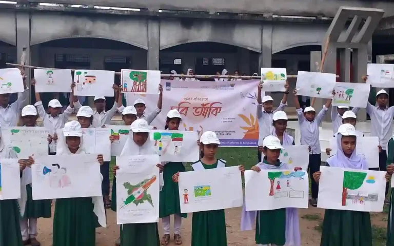 Anti-rumour drawing competition held in secondary schools in Sreepur, Gazipur