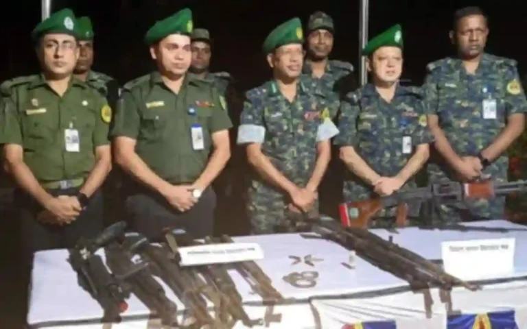 Rising Cumilla - Looted weapons recovered from Daudkandi and Titas police stations in Cumilla