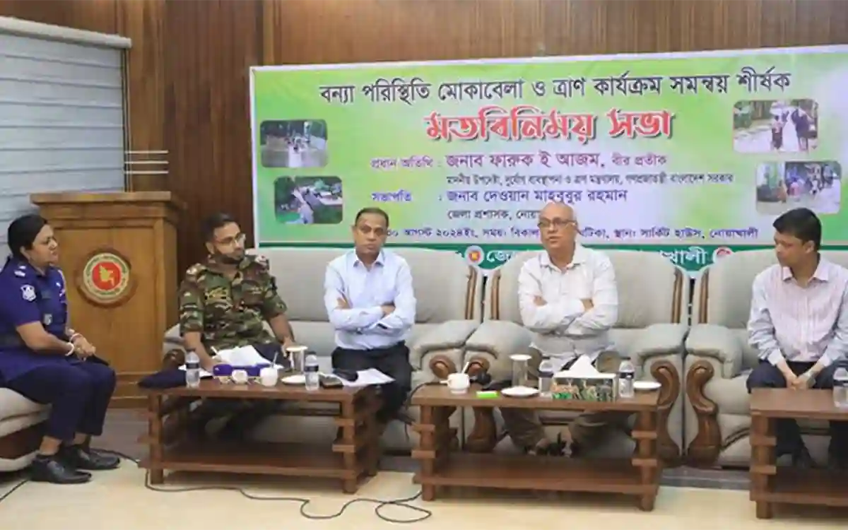 RisingCumilla.Com - For now the main job is to save the flood victims said Relief Advisor