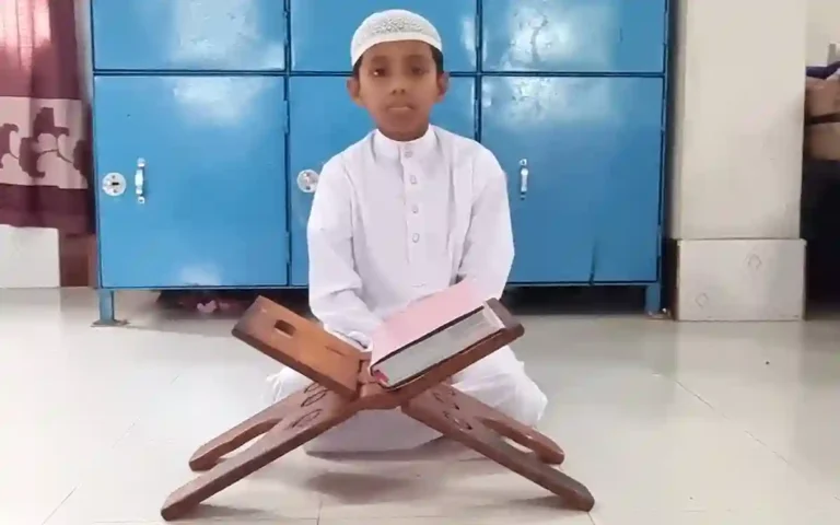 In just 6 months, Hafez of the Qur'an became a 12-year-old child