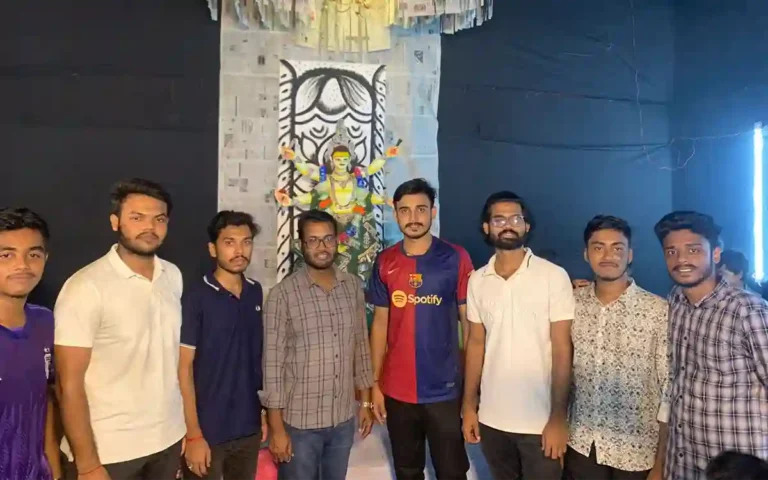 RisingCumilla.Com - Vishwakarma Puja visit of Comilla Mahanagar Chhatra Oikya Parishad