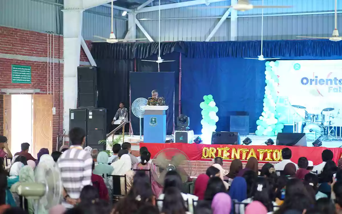 Rising Cumilla - Bangladesh Army International University of Science and Technology held orientation for new students