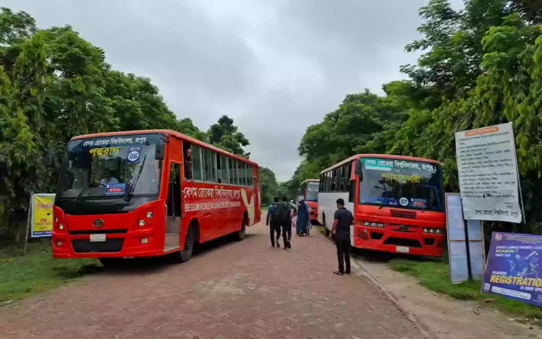 Rising Cumilla - Begum Rokeya University Buses