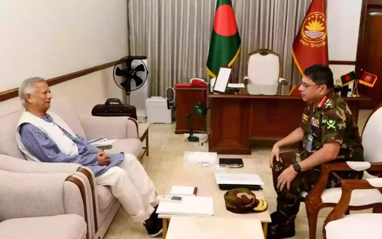Rising Cumilla - Chief of Army Staff meeting with Chief Adviser