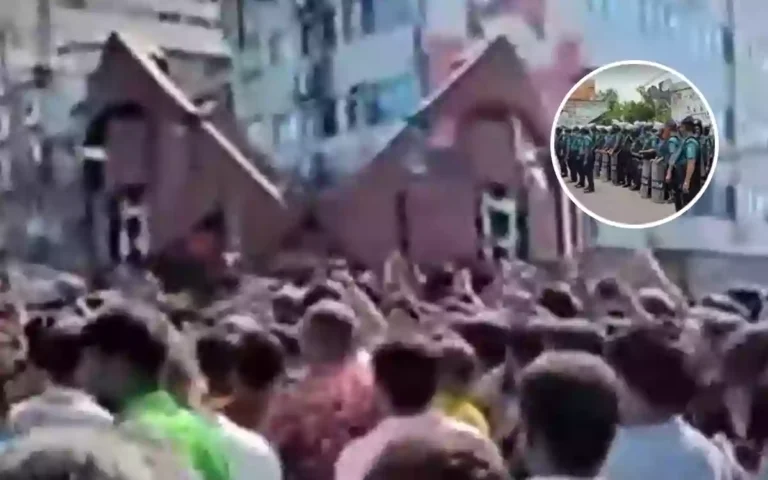 Rising Cumilla - Zero Point has been taken over by students and the police are also alert