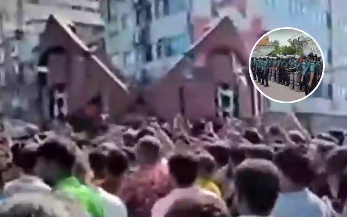 Rising Cumilla - Zero Point has been taken over by students and the police are also alert