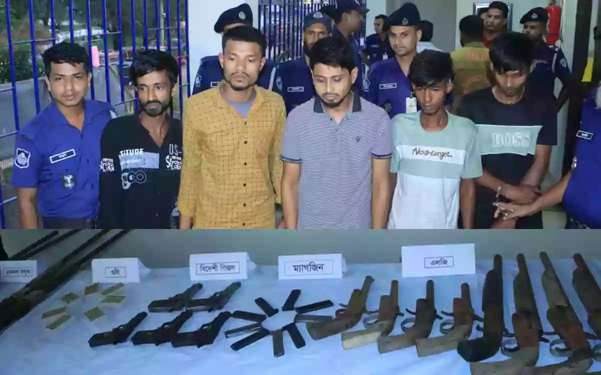 RisingCumilla.Com - 277 rounds of bullets, 17 firearms and drugs arrested-5 in Noakhali