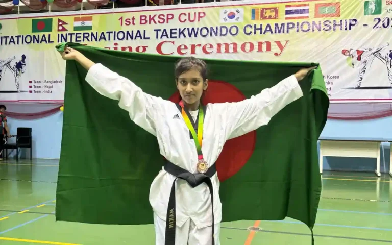 ভিয়েতনামে যাচ্ছে রাজশাহীর মারিন আশরাফী আন্তর্জাতিক তায়কোয়ানদো প্রতিযোগিতায়