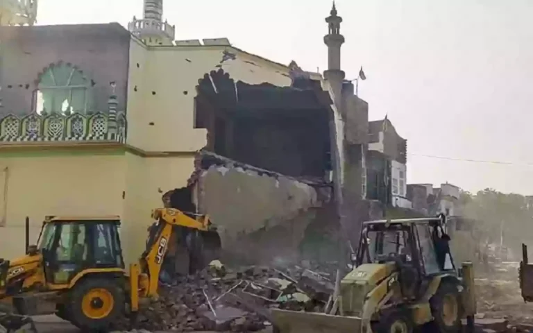 Rising Cumilla - A part of the 185-year-old Noori Mosque was demolished in India