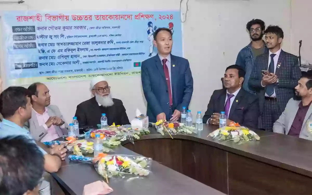 Rising Cumilla - Advanced Taekwondo training under Korean coach started in Rajshahi
