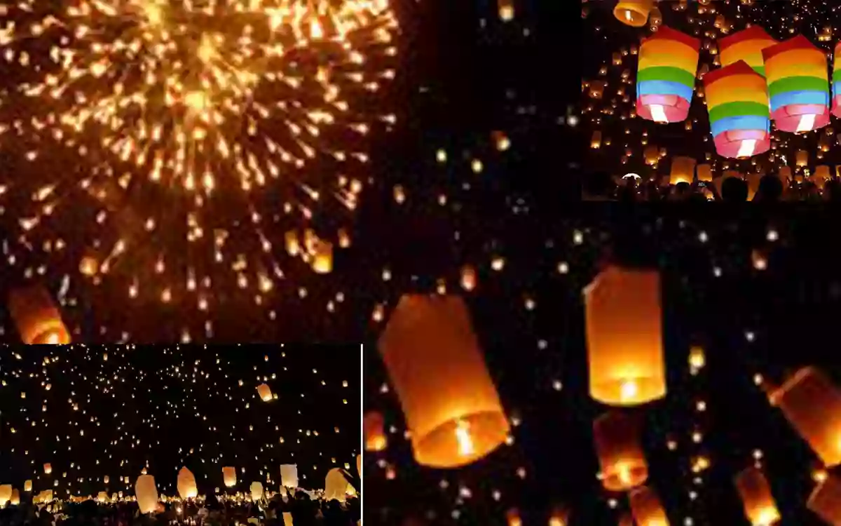 Rising Cumilla - Fireworks, crackers and lanterns