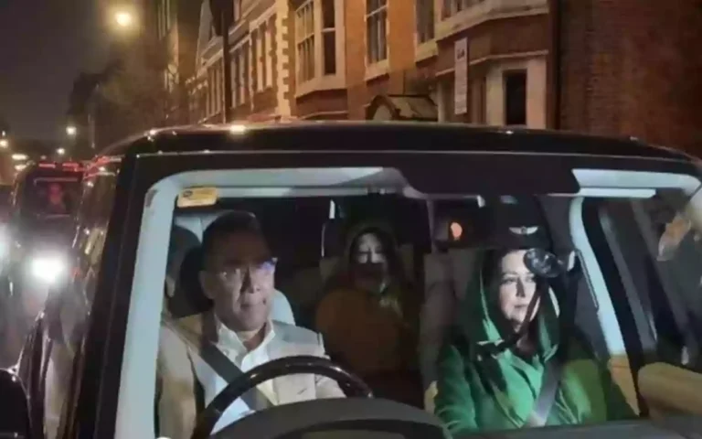 Begum Khaleda Zia went to her son's house from the hospital