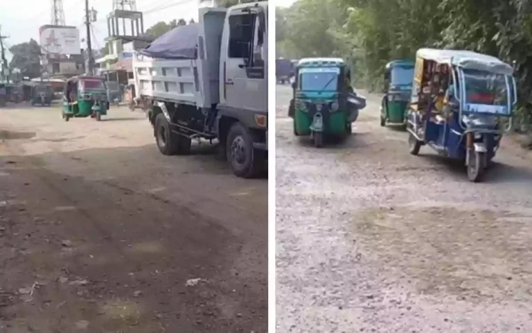 Chandpur-Comilla highway is in poor condition, the passengers have no end of suffering!