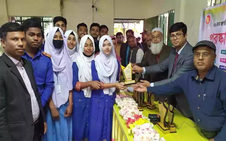 Concluding the two-day science fair at Brahmanpara, Comilla and distribution of prizes among the winners