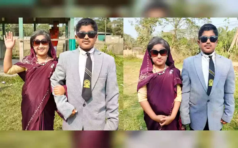 Saiba and Zayan surprised everyone by dressing up as Khaleda Zia and Ziaur Rahman
