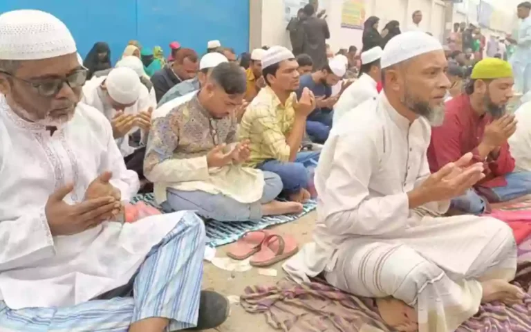 Wishing peace and well-being in the last prayer of the first phase of Ijtema