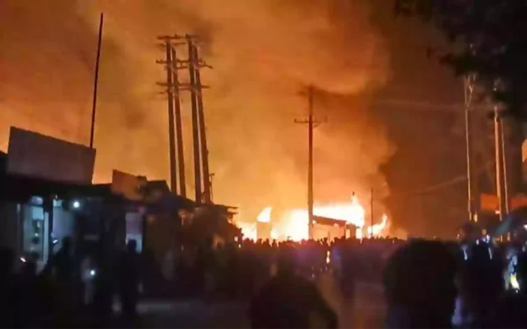 16 shops gutted in stove fire in Noakhali Sadar