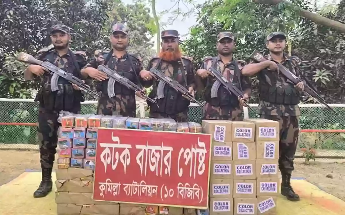 Huge amount of Indian fireworks worth Tk 3.5 million seized from Comilla border