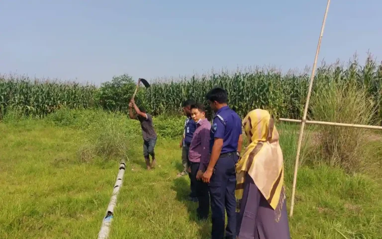 তিতাসে অবৈধ বালু উত্তোলনে ভ্রাম্যমাণ আদালতের অভিযান