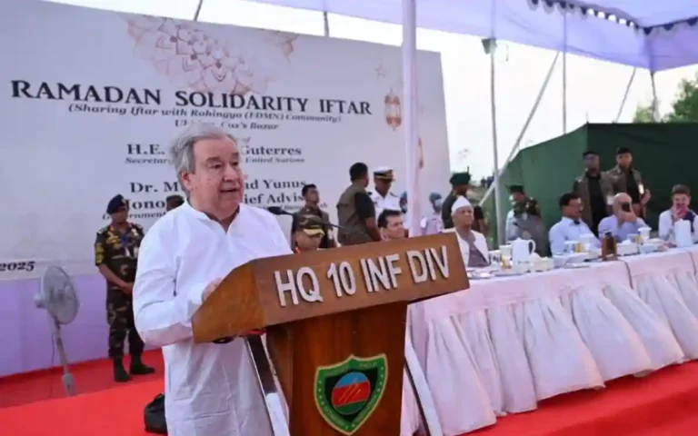 রোহিঙ্গাদের মানবিক সহায়তায় বিশ্ববাসীকে এগিয়ে আসার আহ্বান জাতিসংঘ মহাসচিবের