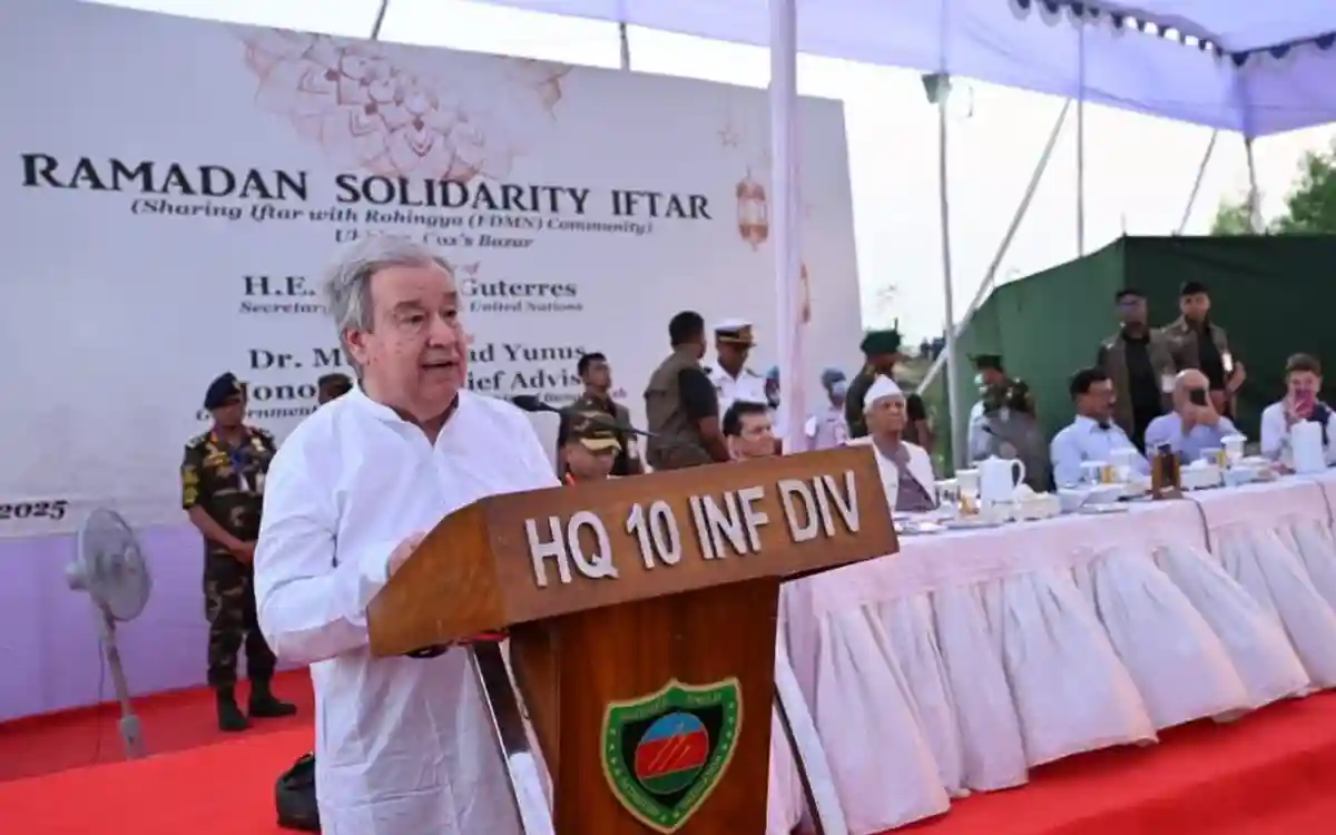 রোহিঙ্গাদের মানবিক সহায়তায় বিশ্ববাসীকে এগিয়ে আসার আহ্বান জাতিসংঘ মহাসচিবের