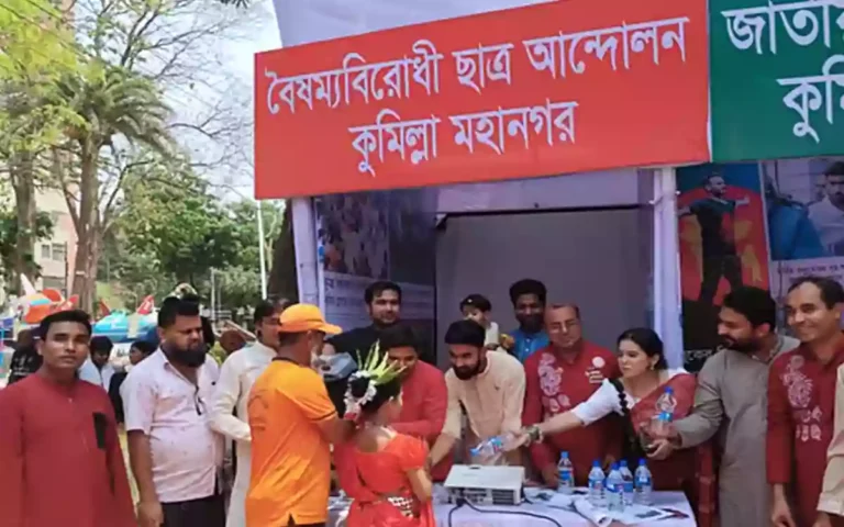 10,000 bottles of water distributed to thirsty people during New Year's Eve celebrations in Comilla