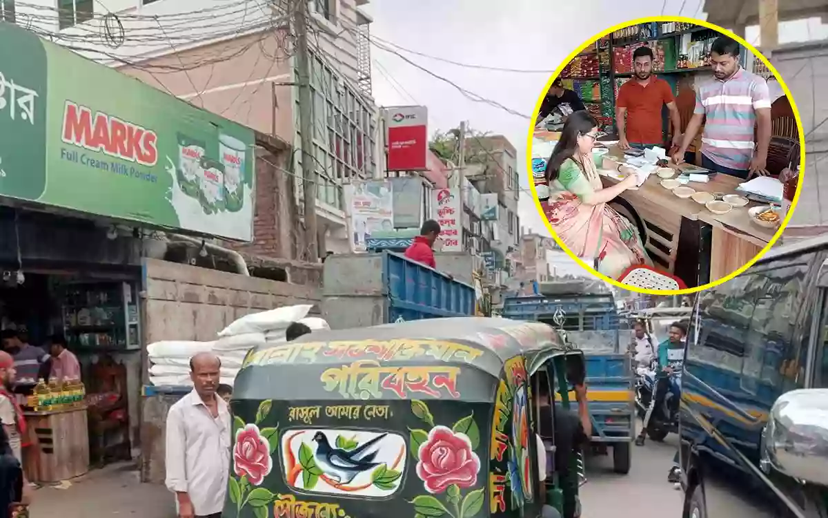 Rising Cumilla - Businessman fined for unloading goods by leaving truck on road in Lalmai